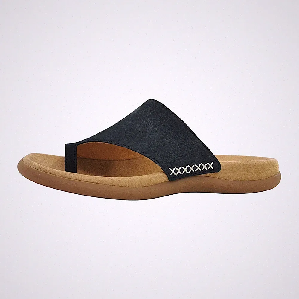 Gabor Damenschuhe Pantoletten Dianetten Blau Freizeit