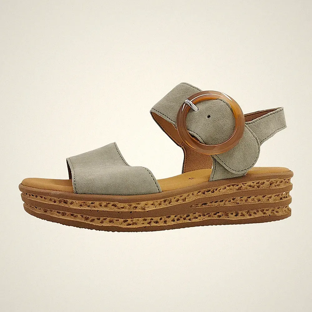 Gabor Damenschuhe Sandalen Hoch Grau Freizeit