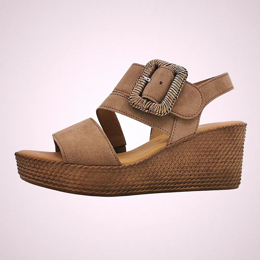 Gabor Damenschuhe Sandalette Hoch Braun Freizeit