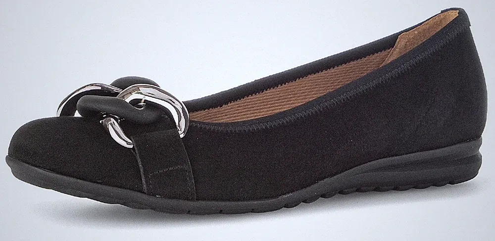 GABOR FLORENZ Ballerina Keilabsatz, Bequemschuh, Slipper, Weite G (weit) , Gr.36