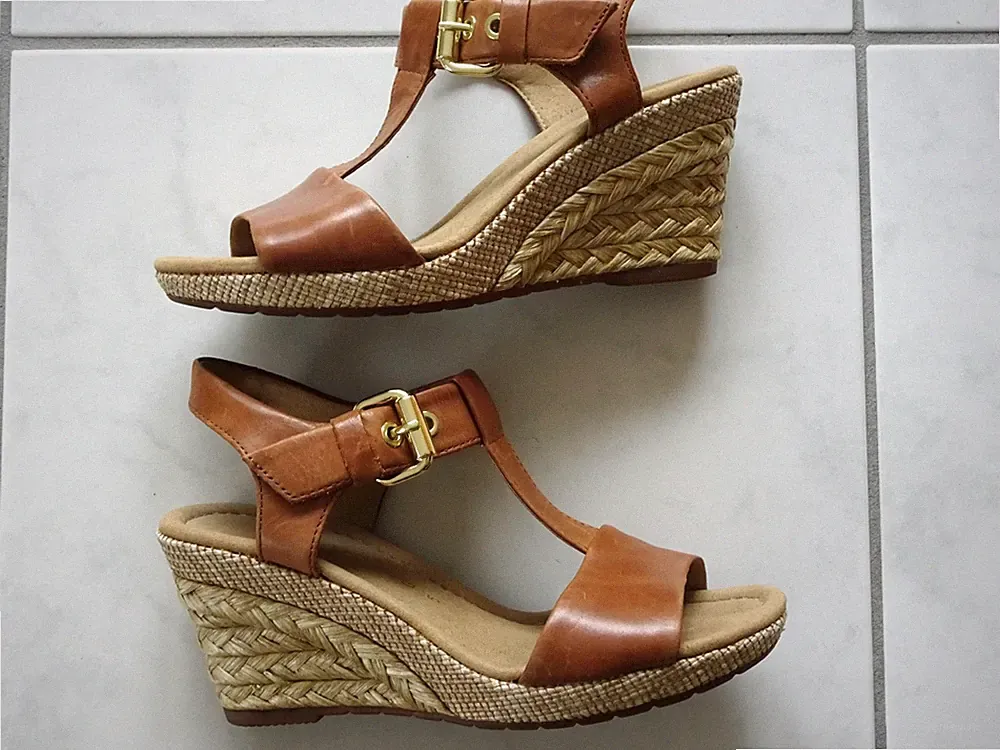 Gabor Keil Sandalen Damen, UK 5 EU 38 Weite G, Echtes Leder