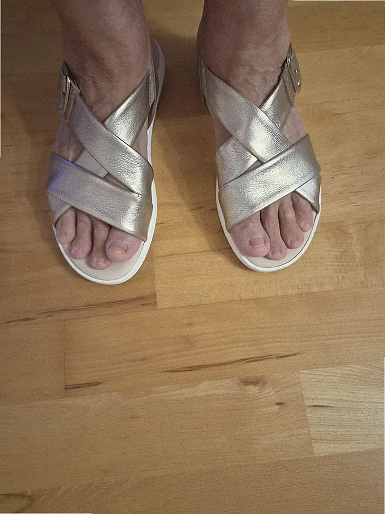 Gabor Keilsandalen Gold Metallic Leder Nr 39
