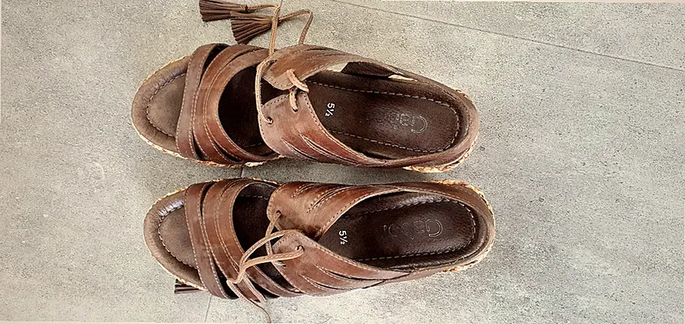Gabor Sandalette mit Keilabsatz Gr.5 1/2 =38,5