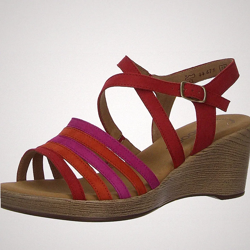 Gabor Sandalette rot kombi