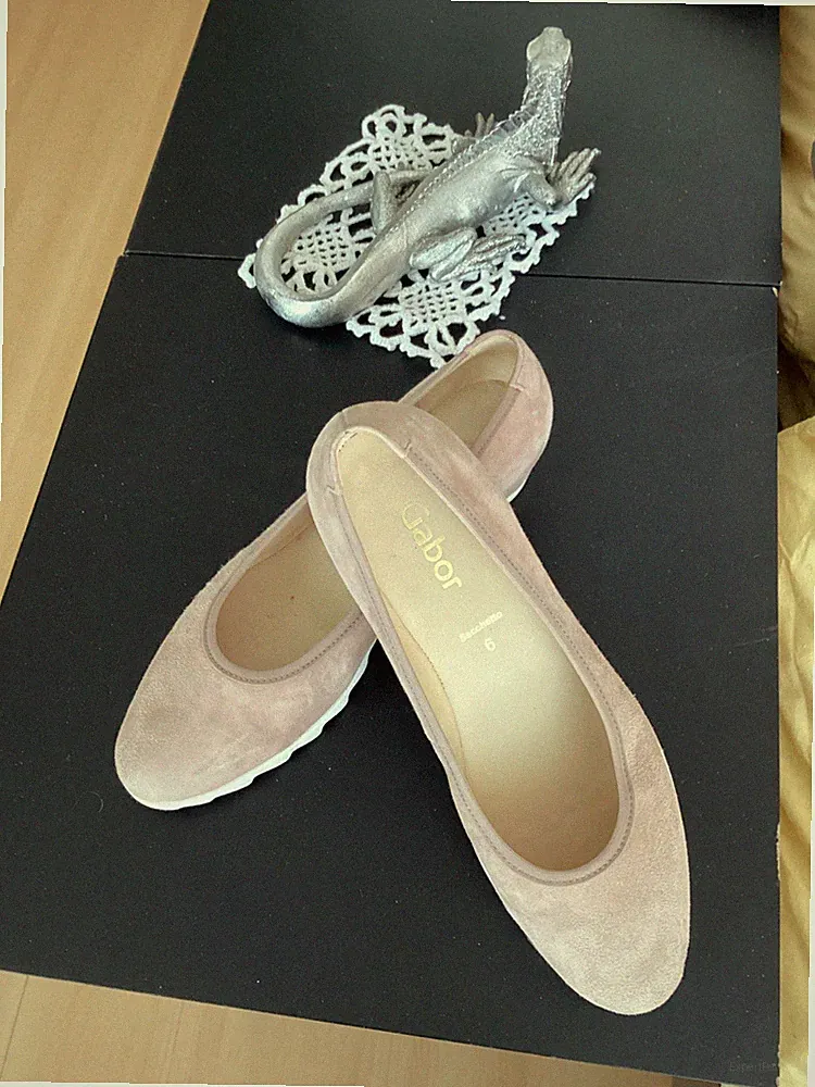 GABOR Schuhe Pumps , Beige Wildleder , 6 entspricht ca. 39