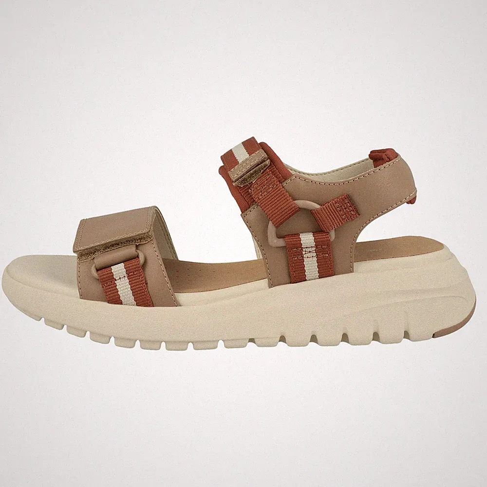 GEOX D Flextride S Sandale Damen Sandaletten Sommerschuhe Badeschuhe Riemchen