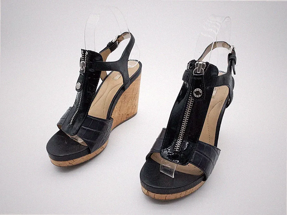 GEOX Damen Keilsandalette Sandalette Sandale Halbschuh Gr 36,5 EU Art 17002-98
