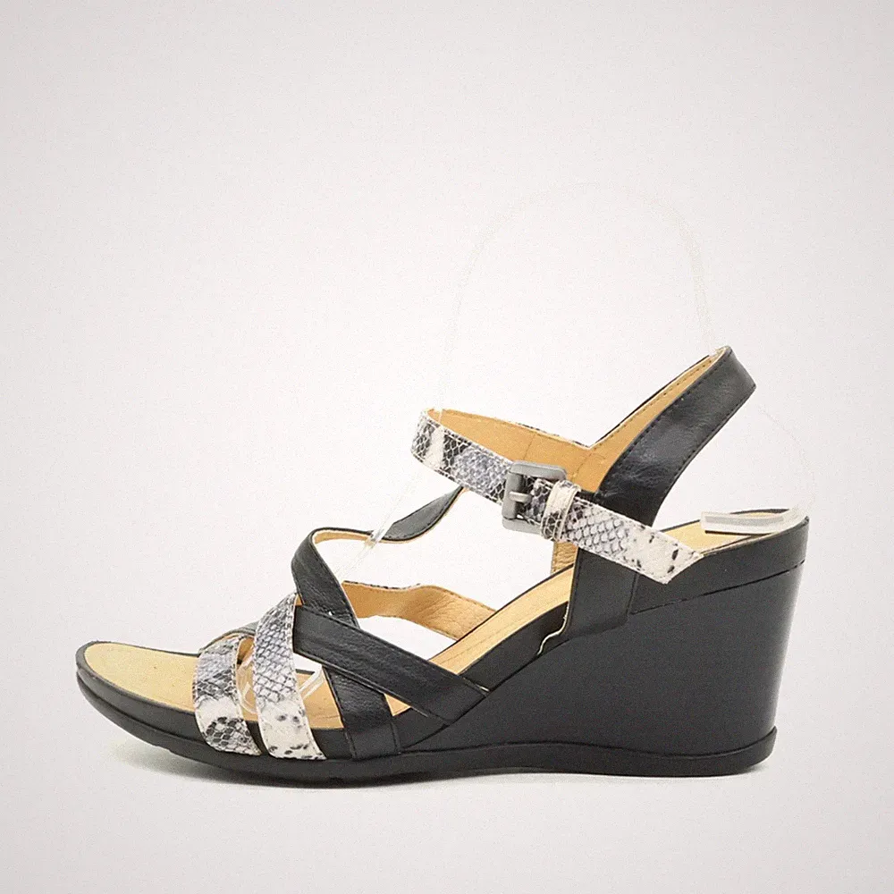 Geox Damen Sandalen EU 39 Respira Schwarz Atmungsaktiv Rutschfest Komfort