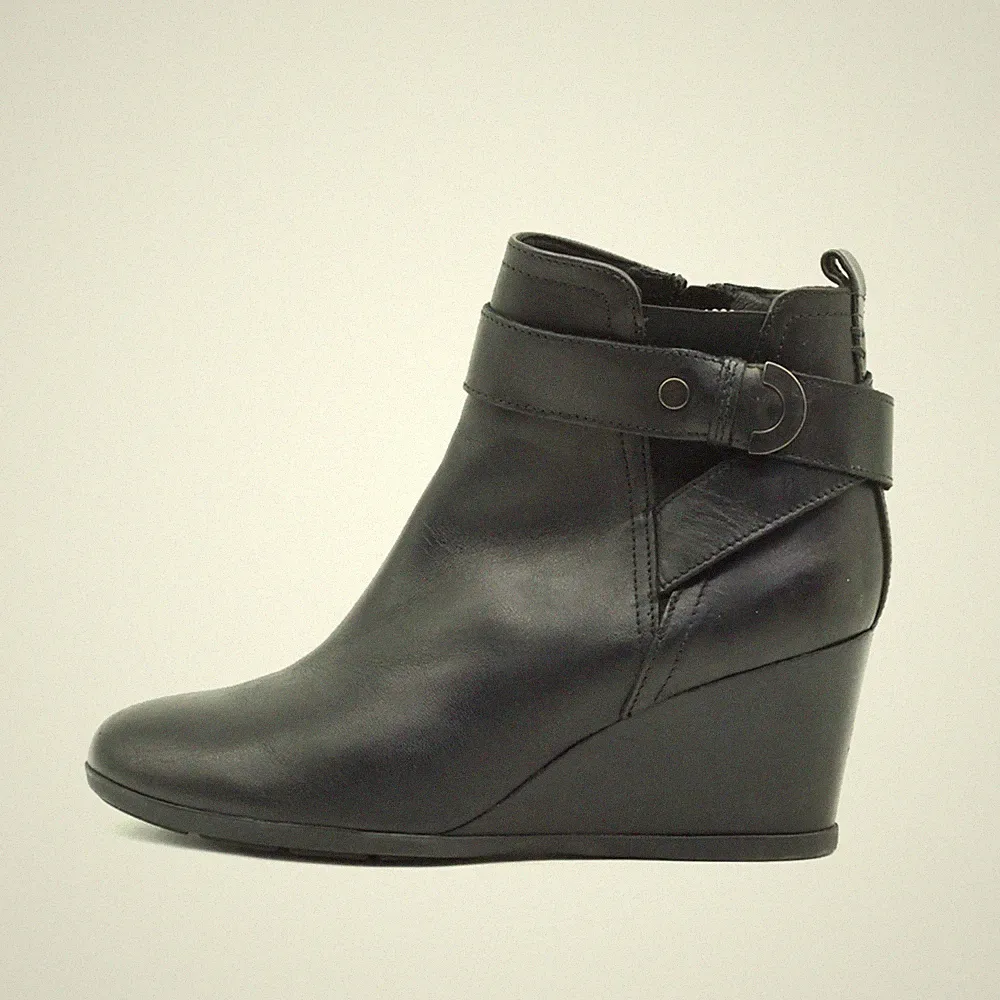 Geox Damen Stiefeletten EU 36 D745ZD Schwarz Italian Patent Stiefelette