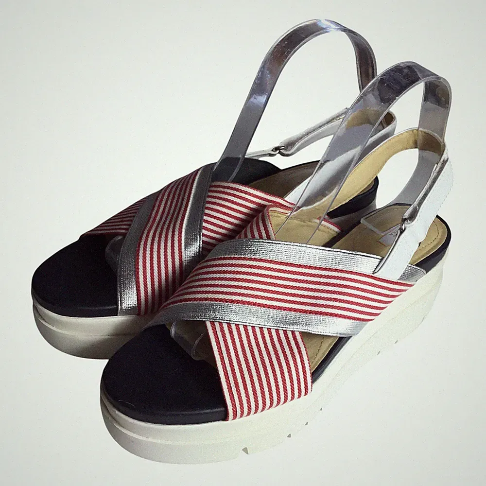 Geox Keilabsatz Sandalen Gr. 40 Damen Mehrfarbig