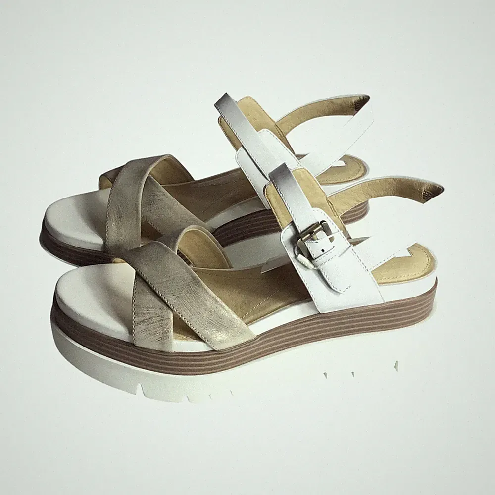 Geox Keilabsatz Sandalen Gr. 40 Mehrfarbig Damen