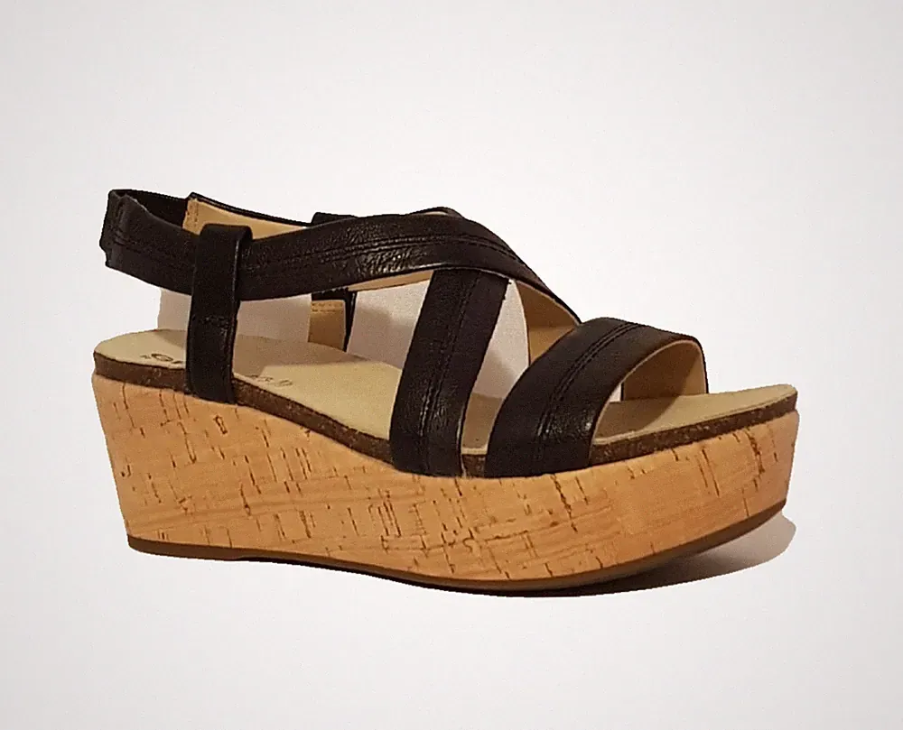 GEOX RESPIRA UVP 88£ SCHWARZ ECHTLEDER KEILABSATZ SANDALEN SOMMERSCHUHE DAMEN