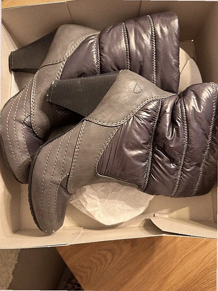 Gesteppte Stiefelette Gefüttert Gr.38