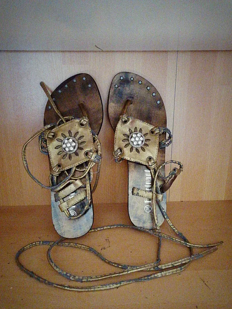 Gladiator Sandalen Bronce mit Waden Schnürrung Sandalen Gr. 36