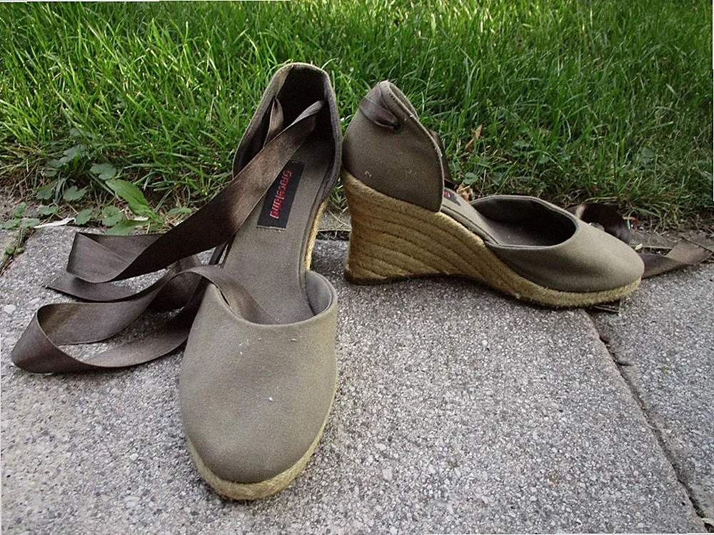 Graceland Bast Keilabsatz Pantoletten-Pumps Gr. 36