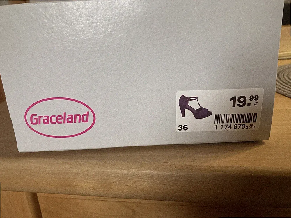 Graceland Keilabsatz Sandalen Wildleder Dunkelblau Größe 36