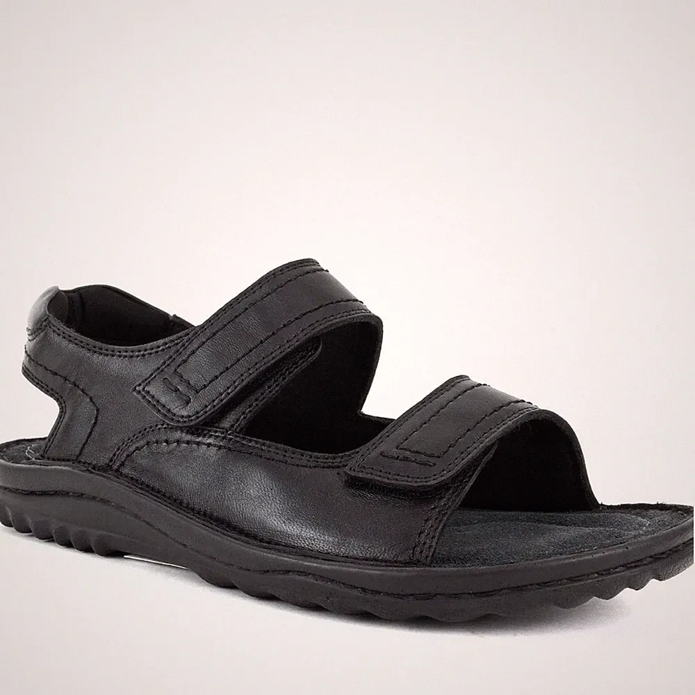 Grüner Schuhe Munich Herren Schwarze Keilabsatz Ledersandalen Peeptoe
