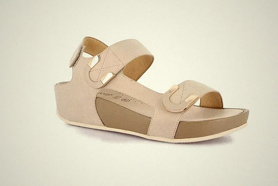 Grunland Damen Sandalen verstellbar mit Riemchen Keilabsatz bequem leicht SA1996