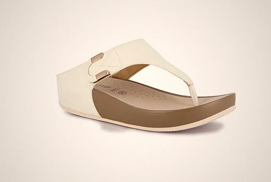 Grunland Dira Damen Infradito Sandale Weiß Mit Klettverschluss Zeppa 5 cm