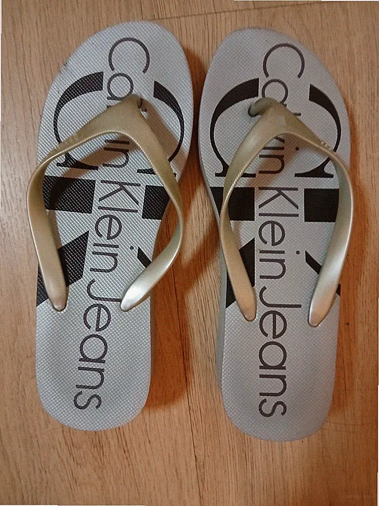 Hellblaue Calvin Klein Jeans Flip Flops