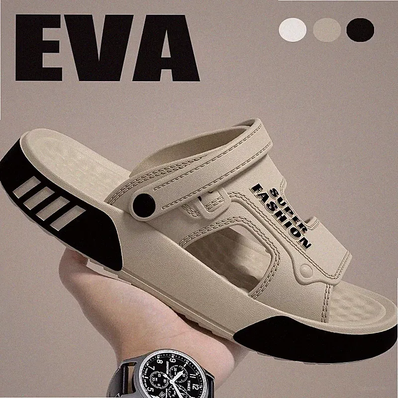 Herren Cloud Slides Pillow Sliders EVA Weich Plateau Sandalen Strandschuhe Flip Flop