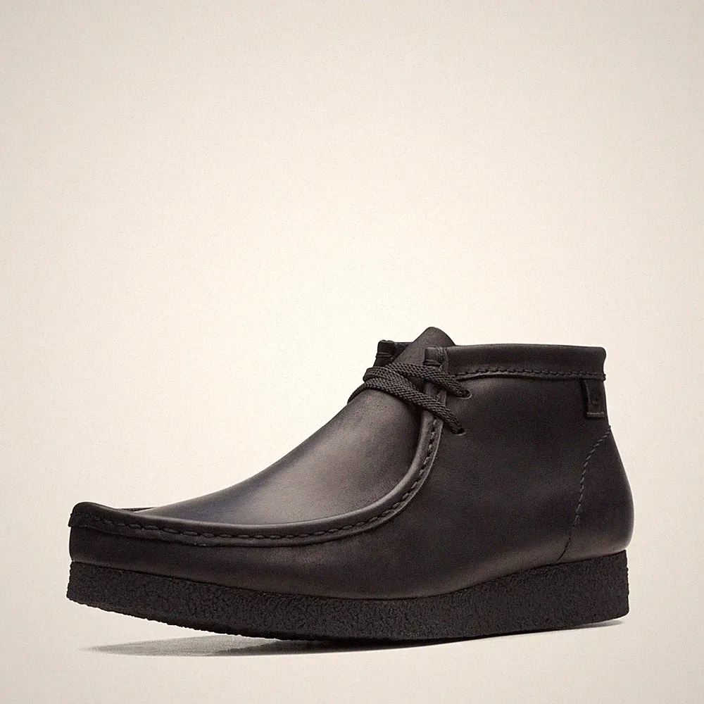 Herren Shacre Boot ChukkaStiefel, Schwarzes Leder, 45 EU