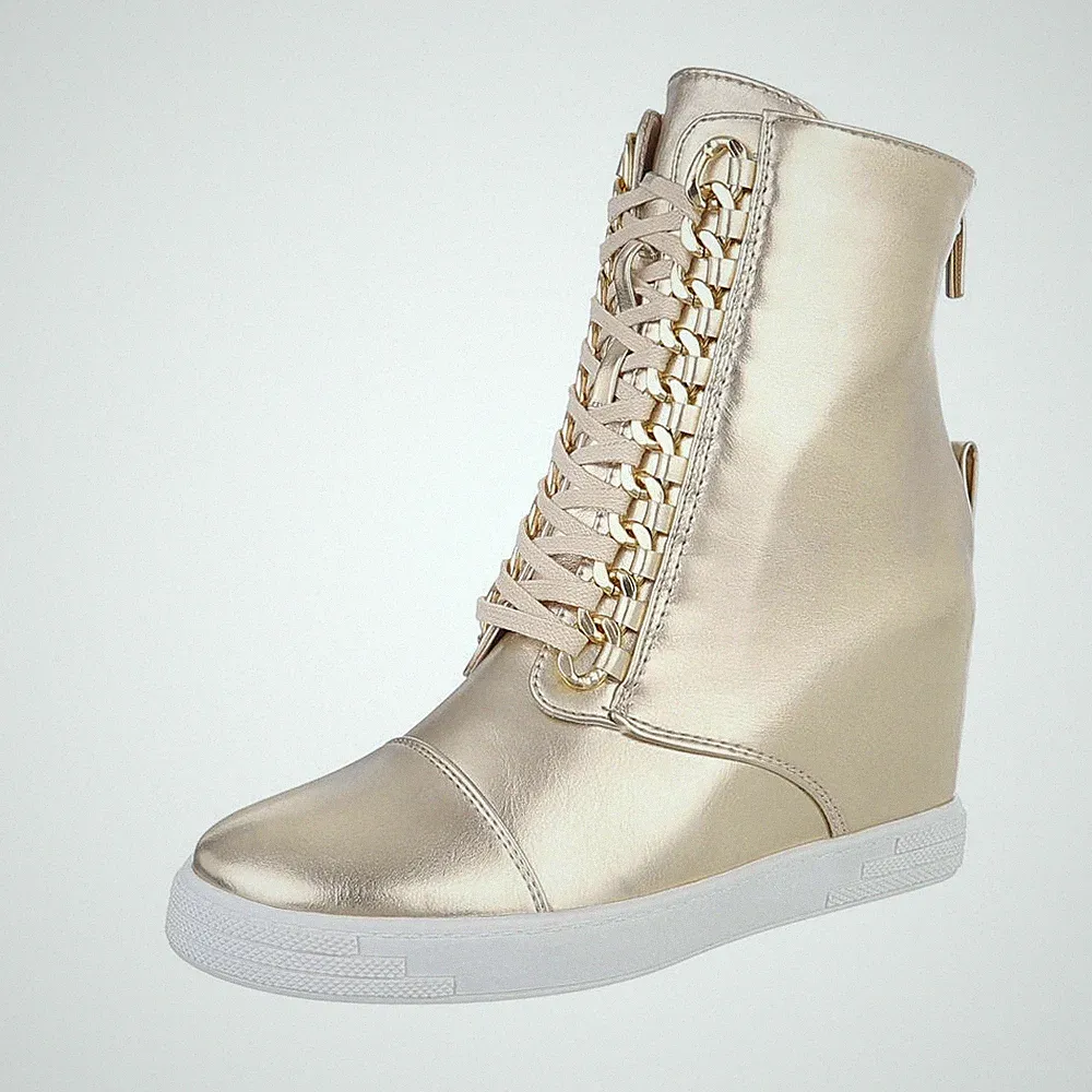 High-heel Stiefeletten Damenschuhe 6367 Ital-design In Gold
