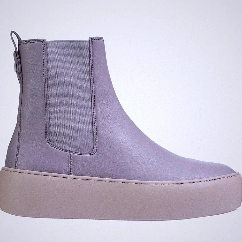 Högl Connor Damen Lila Keilabsatz Lederstiefeletten Freizeit 6100210-6805