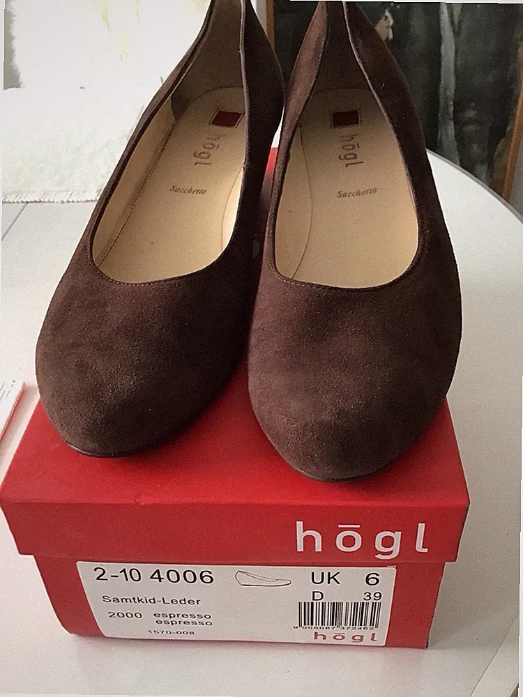 Högl Pumps, Leder, Gr. 39(6)