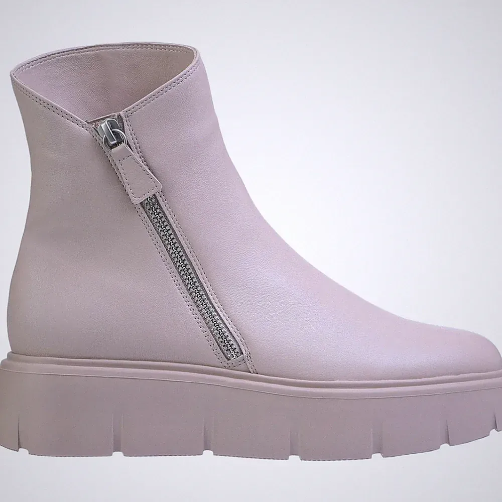Högl Travis Damen Beige Keilabsatz Lederstiefeletten Freizeit 6102610-0500