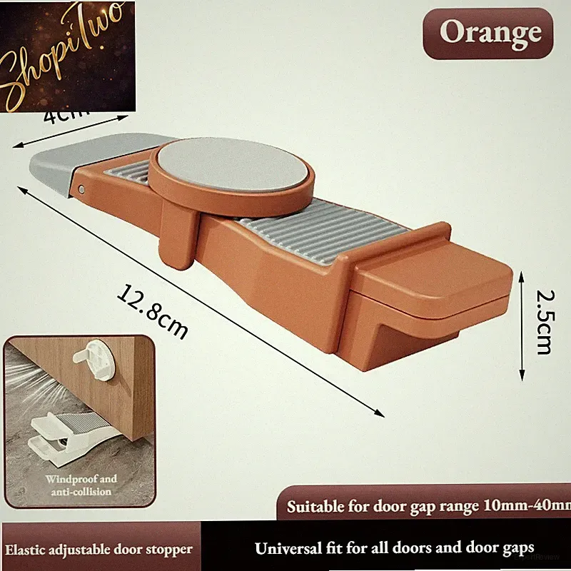 Höhenverstellbarer Türstopper Mit Keilabsatz, Rutschfestes Gummi Für Zuhause Und
