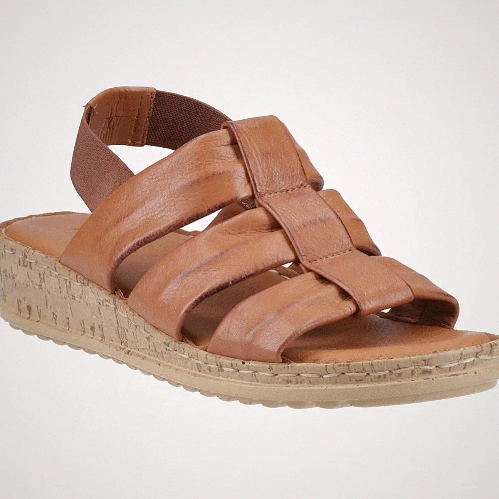 Hush Puppies Eden Gladiator Damen Sandalen Aus Leder In Tan