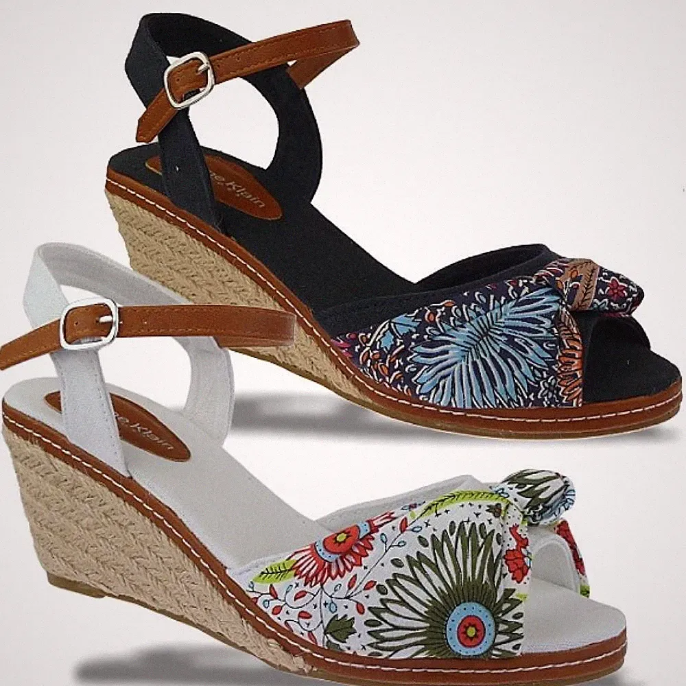 IDANA Jane Klain trendige Sandale Keilabsatz/Wedges 2 Farben Gr.37-42