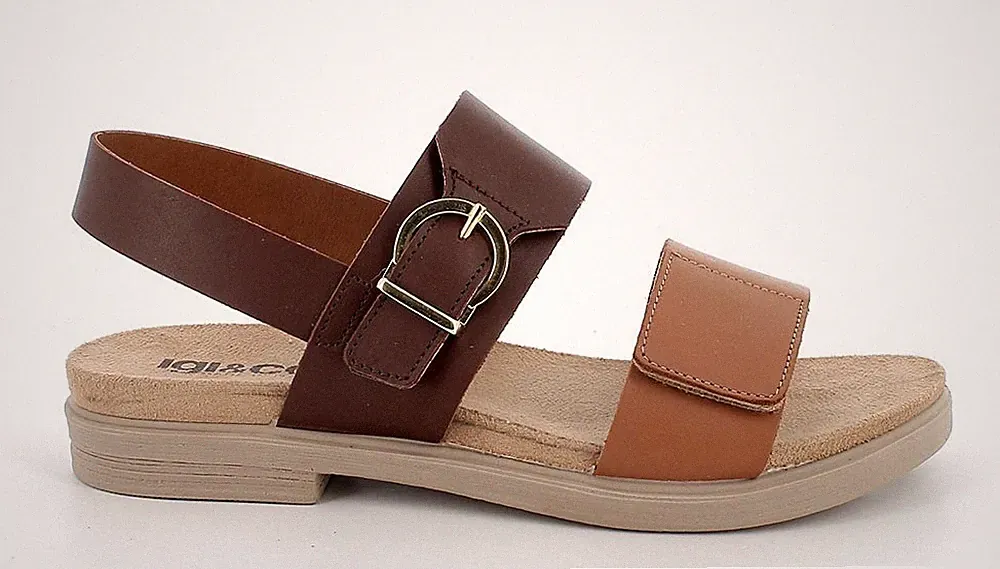 IGI & CO 1166111 P/E Damen Sandalen Schuhe Leder Schmuck Freizeit Keilabsatz Riss