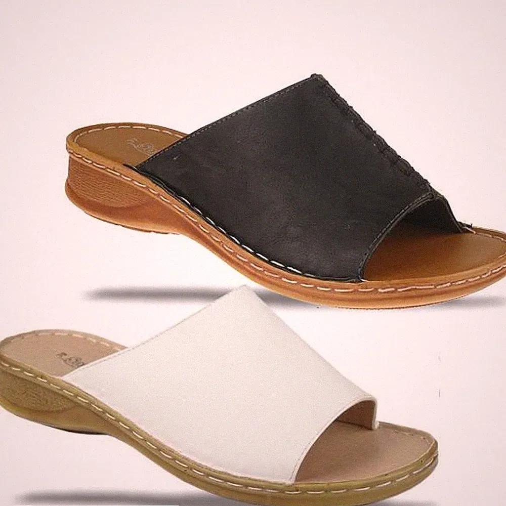 IMPULS Sommerpantolette offene Form,leicht und bequem in 2 Farben NEU Gr.37-38
