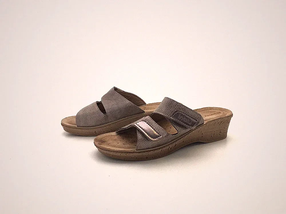 Inblu Damen Sandale Sandalette Pantolette Grau Gr. 37 (UK 4)