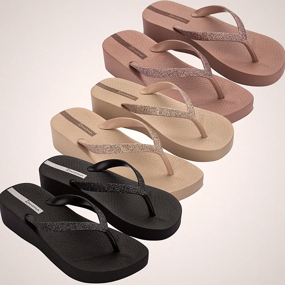 Ipanema Damen Mesh Chic Plateau Flip Flops