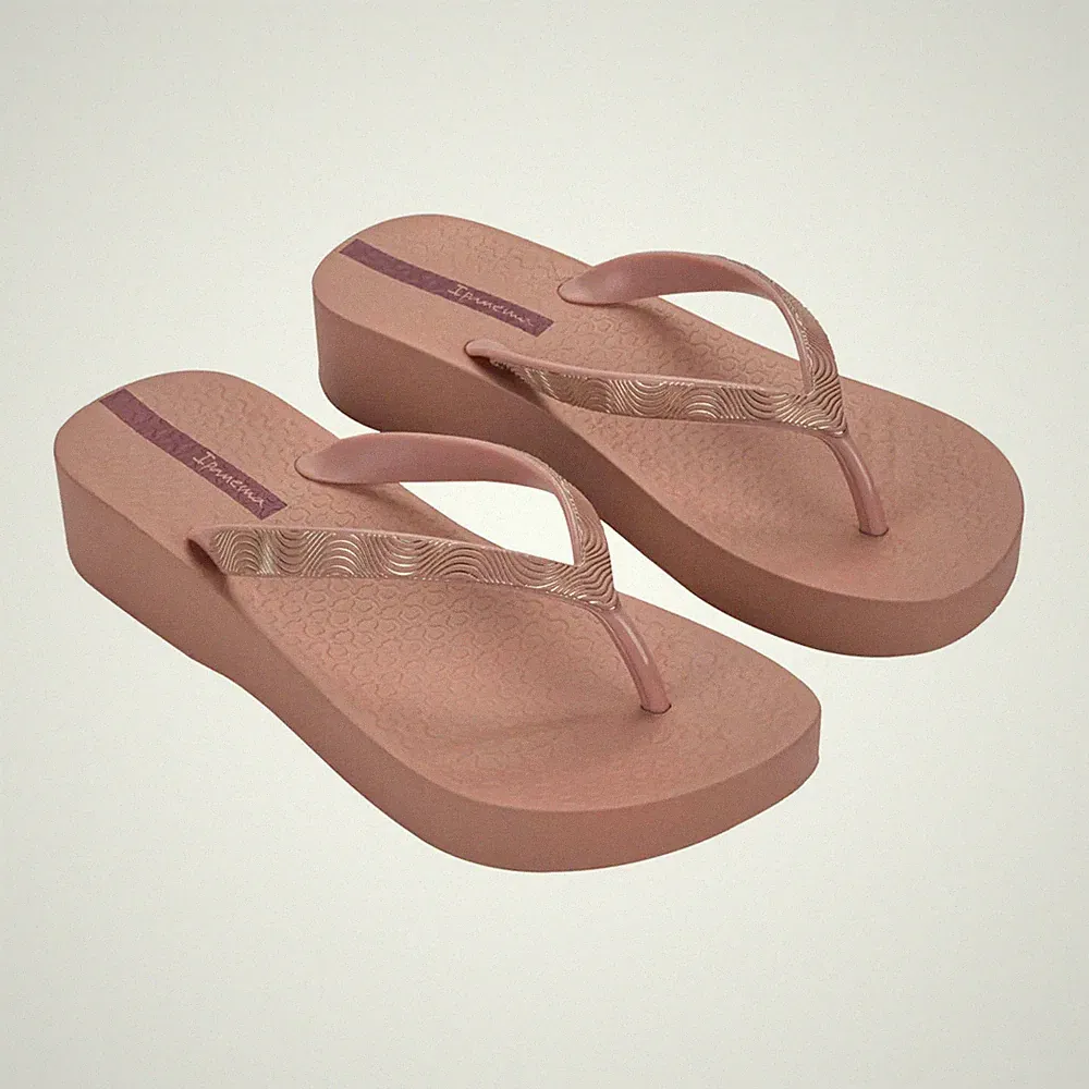 Ipanema Damen Mesh IX Plateau Flip-Flops pink - UK7 UVP 24£