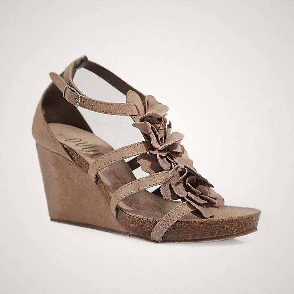 iTaLy OVYE echt-LEDER Plateau SANDALEN Sandaletten LEDER SCHUHE Keilabsatz Wedge