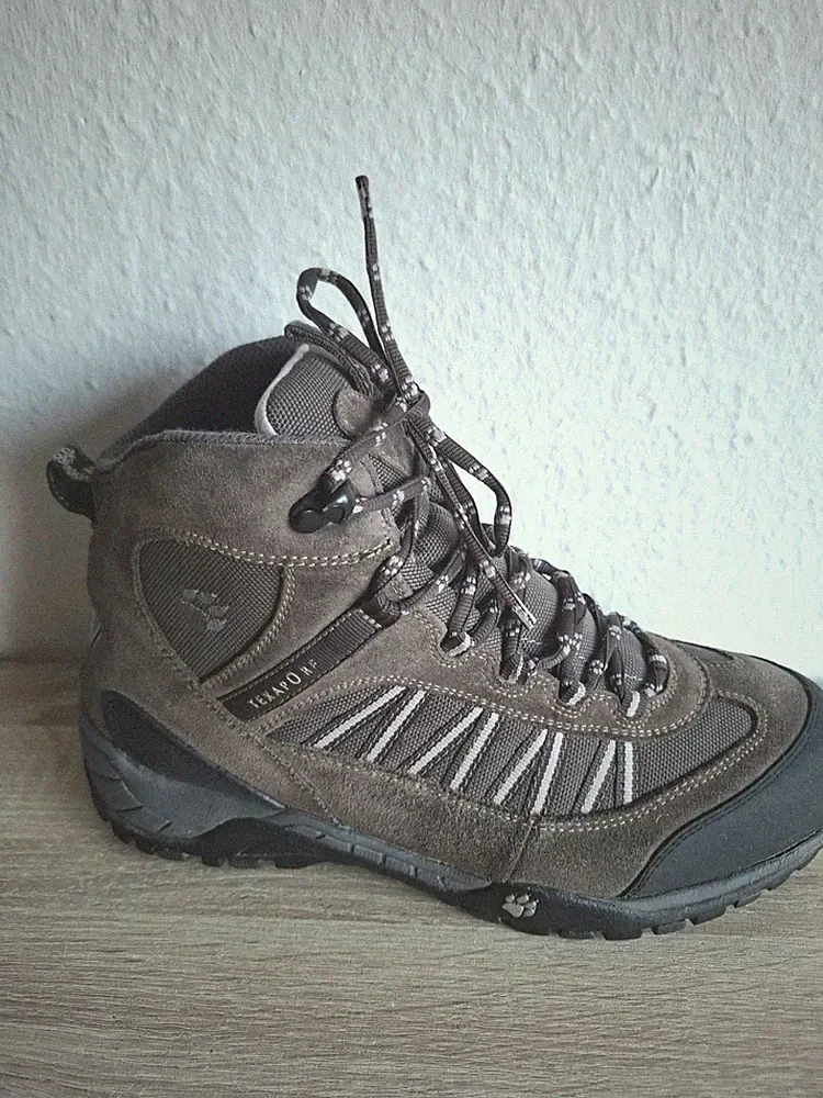 Jack Wolfskin Damen Wanderschuhe Gr.40 UK 6,5 Farbe grau/braun Wildleder