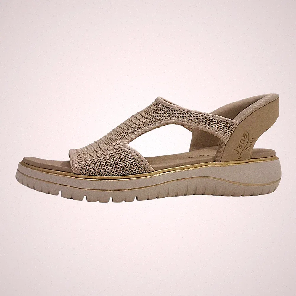 Mesh Keilabsatz Sandalen