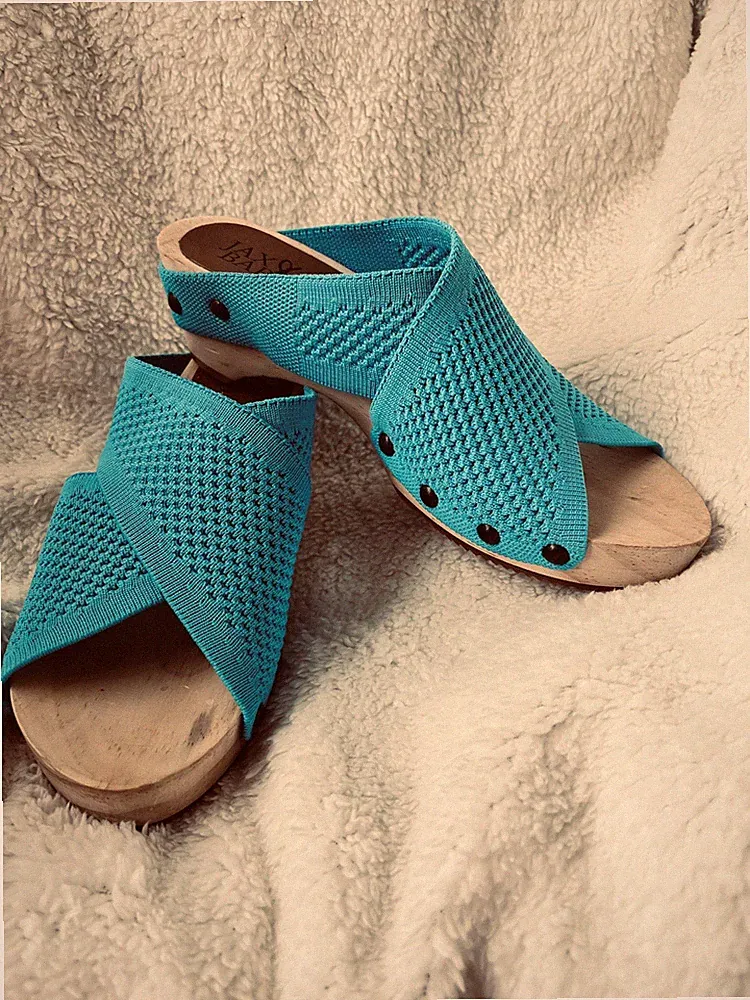 Jax & Bard Libby Hill Size 6 W WIDE EU 36 Women's Sandals Saltwater Blue