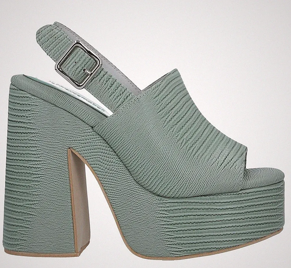 JEFFREY CAMPBELL MATTIX LEDER Mint Green GRÜN Keilabsatz PLATFORM NEU ORIGINAL