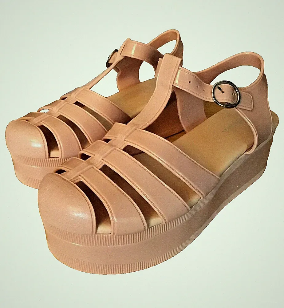 PVC Plateausandalette