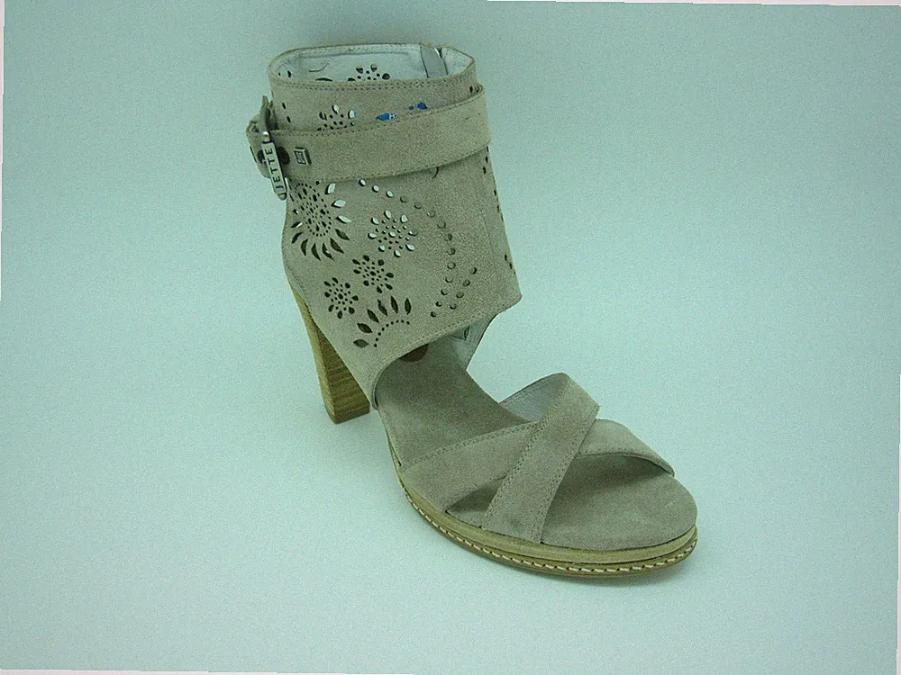 JETTE DESSERT ROSE [GR. 40 ] DAMEN LEDER FASHION-SANDALEN BEIGE NEU & OVP