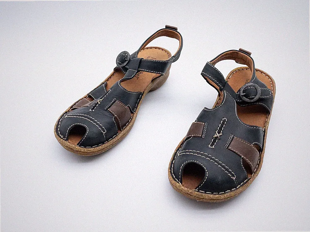 Josef Seibel Damen Sandale Halbschuh Sommerschuh schwarz Gr 39 EU Art 29112-98