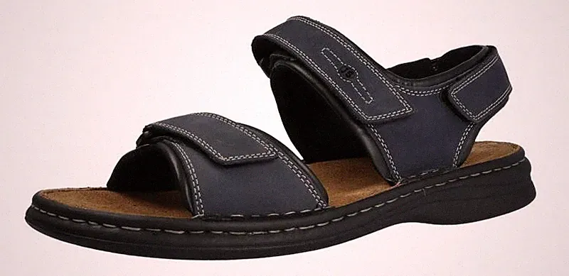 Josef Seibel Herren Sandale Rafe ocean/schwarz (Blau) 1010411