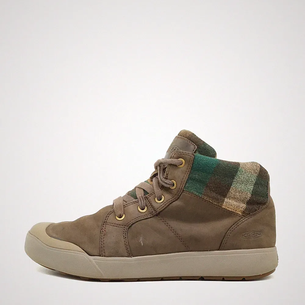 Keen Damen Mid Sneaker Braun Wildleder Knöchelstütze Freizeit EU 38.5
