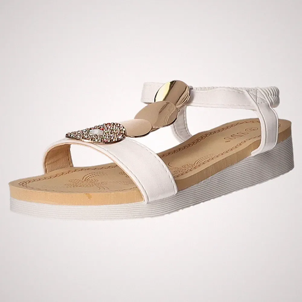 Keil Sandalette ab 30mm Sohlenhöhe 9686-PL-H