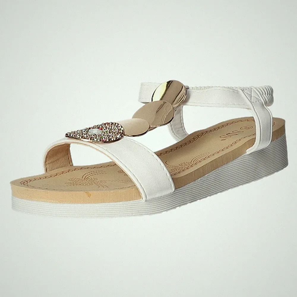 Keil Sandalette ab 30mm Sohlenhöhe 9686-PL-H